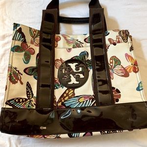 Tory Burch Multicolor Butterfly Tote